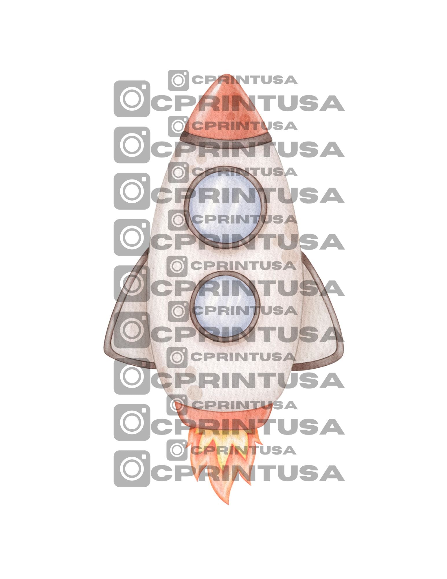 SPACE (WATERCOLOR) CUT OUT - C Print USA