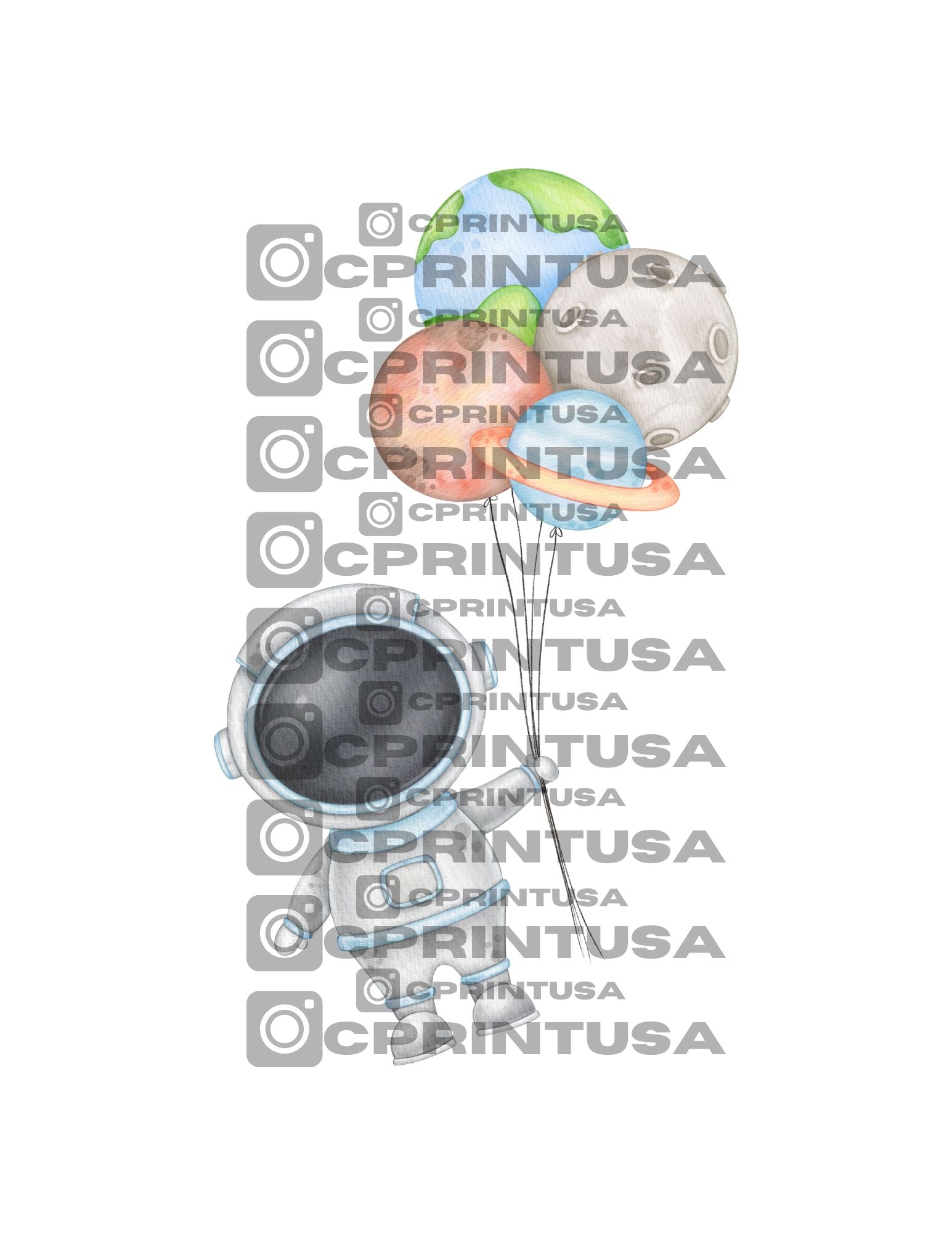 SPACE (WATERCOLOR) CUT OUT - C Print USA