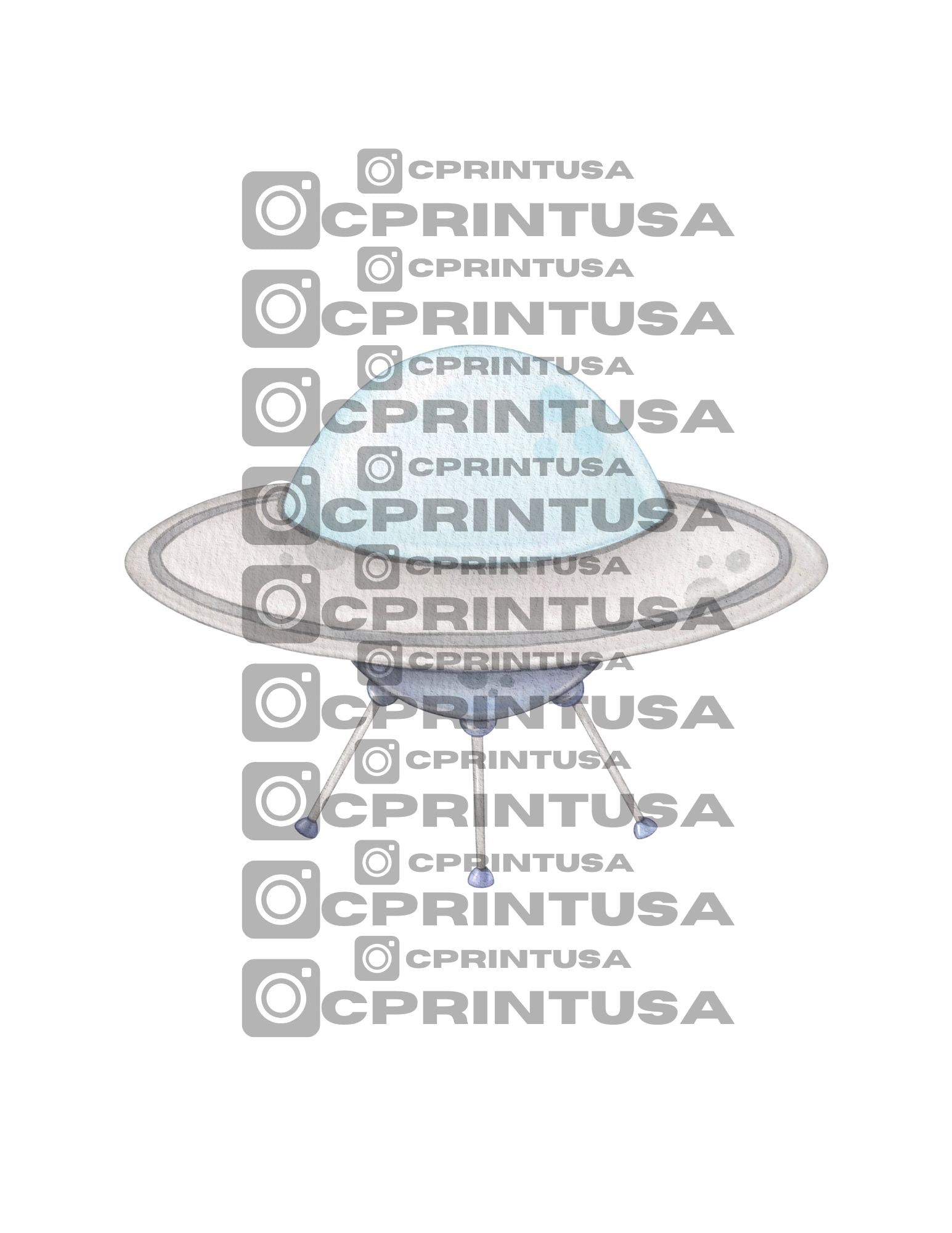 SPACE (WATERCOLOR) CUT OUT - C Print USA