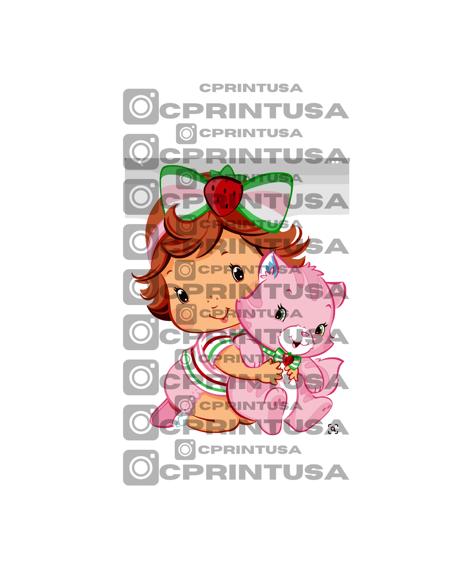 STRAWBERRY SHORTCAKE WITH CAT CUT OUT - C Print USA