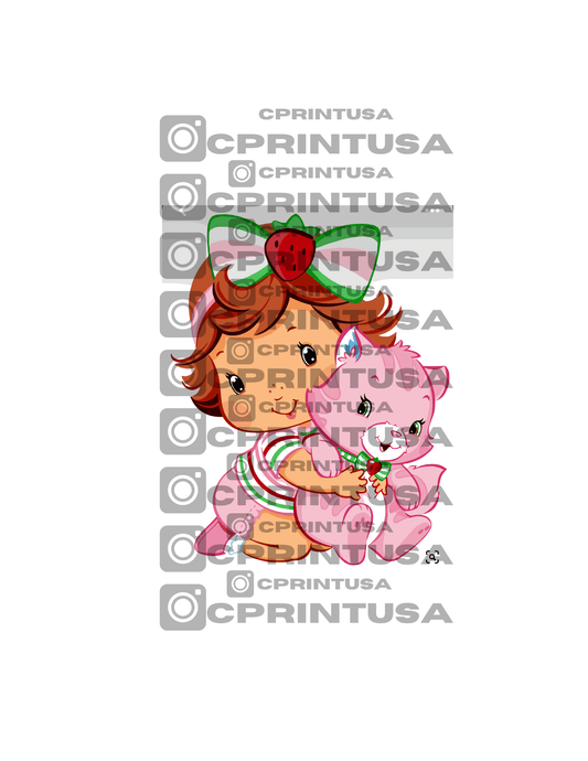 STRAWBERRY SHORTCAKE WITH CAT CUT OUT - C Print USA