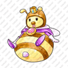 SUPER MARIO GALAXY - BEE CHARACTER - C Print USA