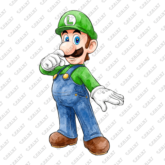 SUPER MARIO GALAXY - LUIGI CHARACTER - C Print USA
