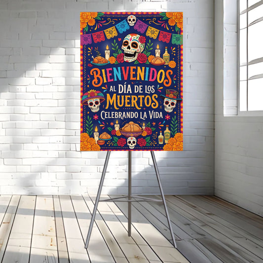 The Día de Los Muertos Welcome Sign - C Print USA