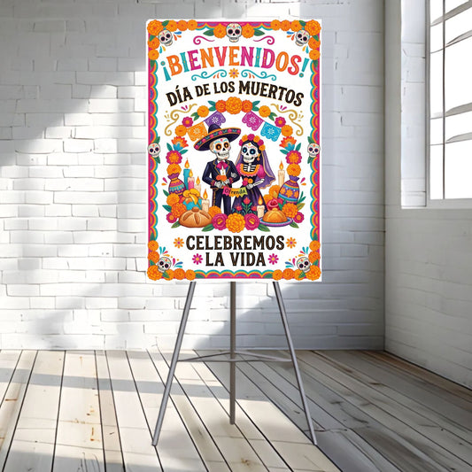 The Día de Los Muertos Welcome Sign - C Print USA