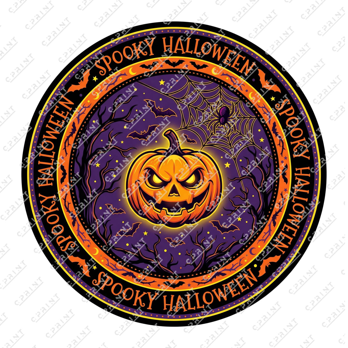The Halloween Studio Printed Party Floor Decals for Event - C Print USA