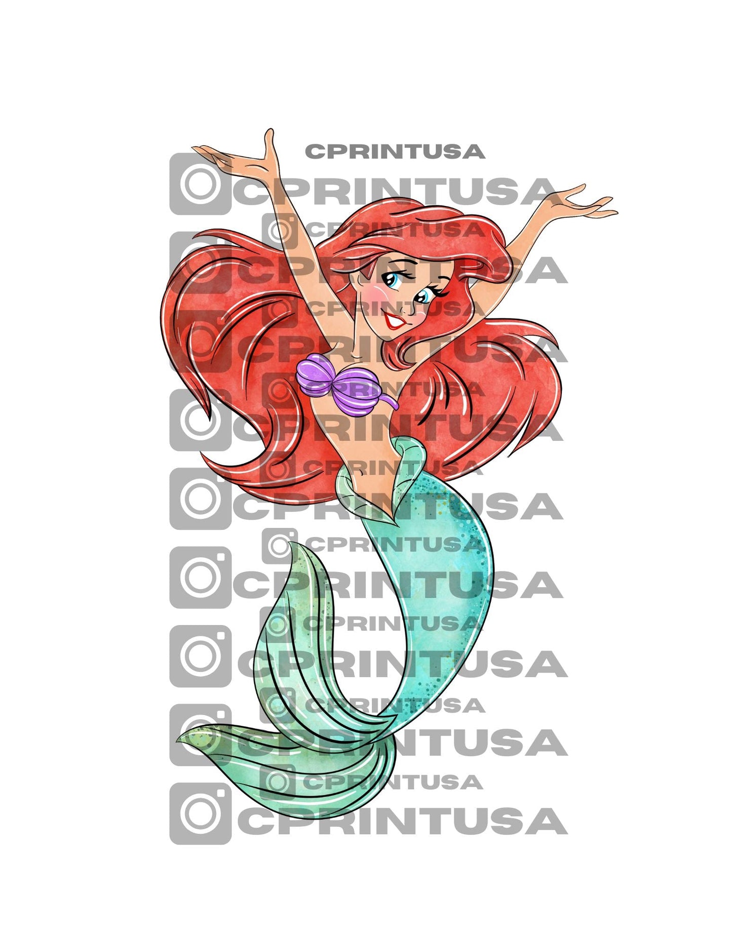 THE LITTLE MERMAID CUT OUT - C Print USA