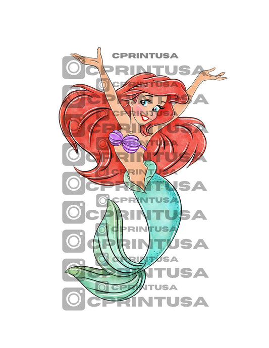 THE LITTLE MERMAID CUT OUT - C Print USA