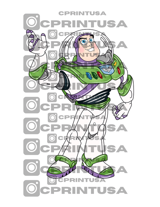 TOY STORY BUZZ WATERCOLOR CUT OUT - C Print USA