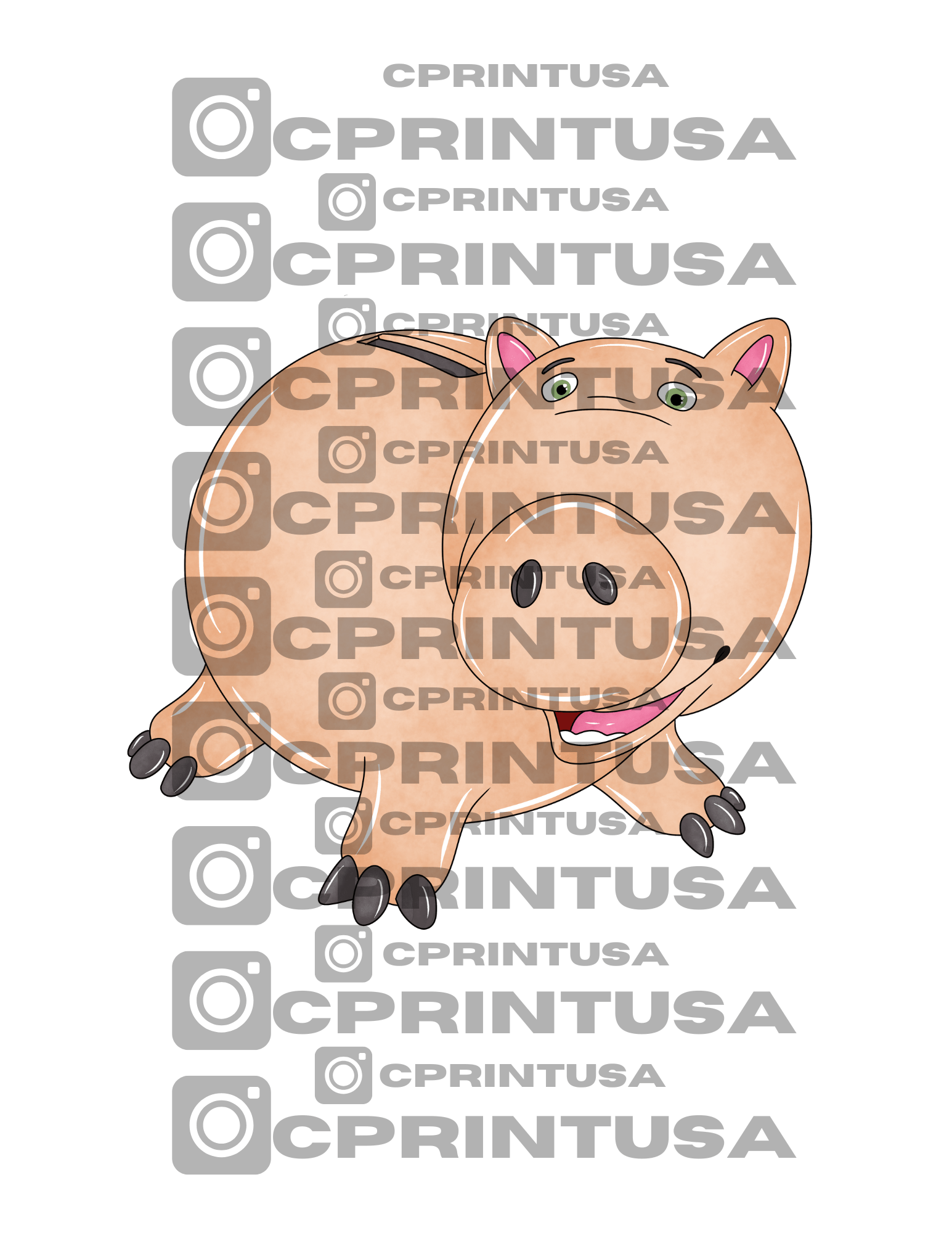 TOY STORY HAM WATERCOLOR CUT OUT - C Print USA