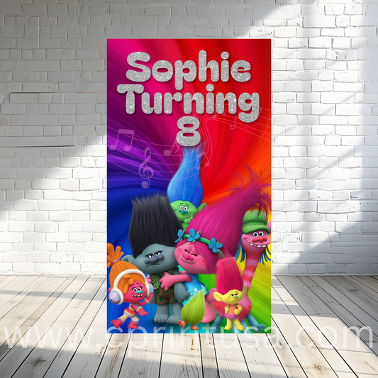 Trolls Custom Backdrop by Theme - C Print USA