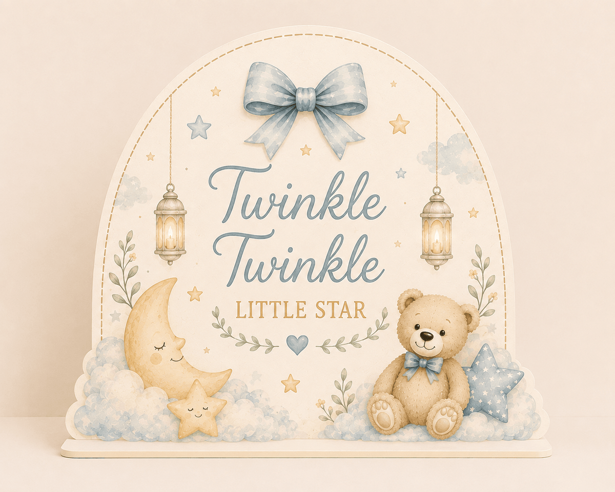 Twinkle Twinkle Coroplast Table Centerpiece | 1 ft - C Print USA