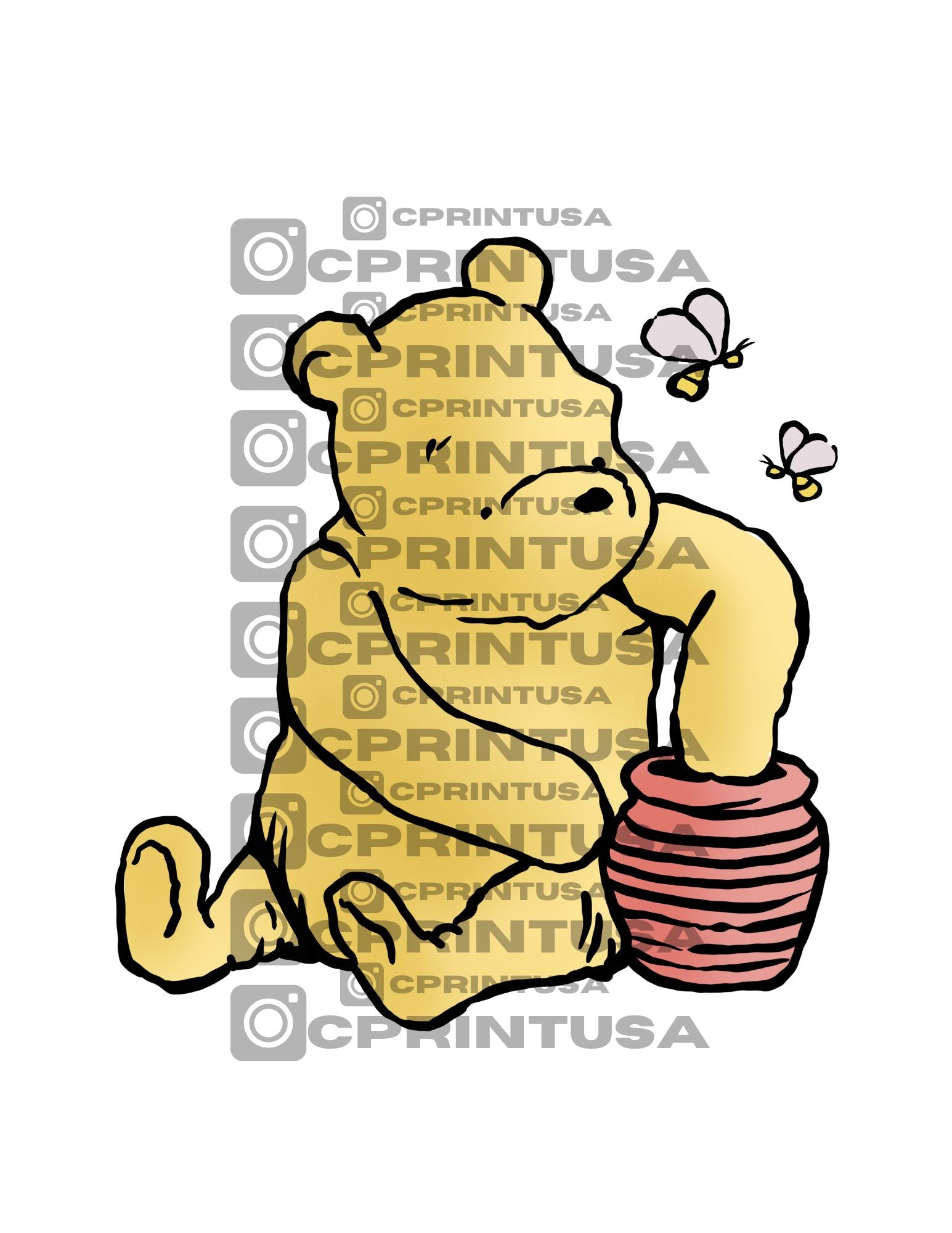 WINNIE POOH IMAGE 2 CUT OUT - C Print USA
