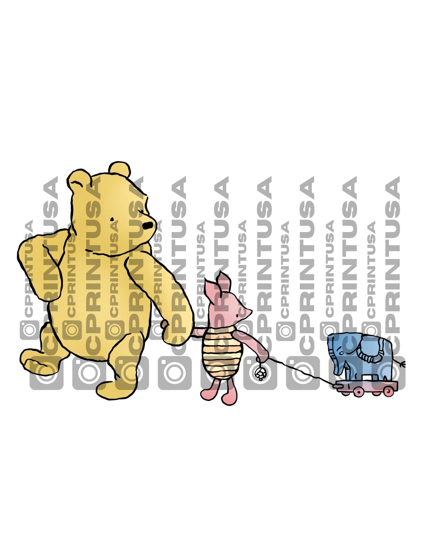 WINNIE POOH IMAGE 3 CUT OUT - C Print USA