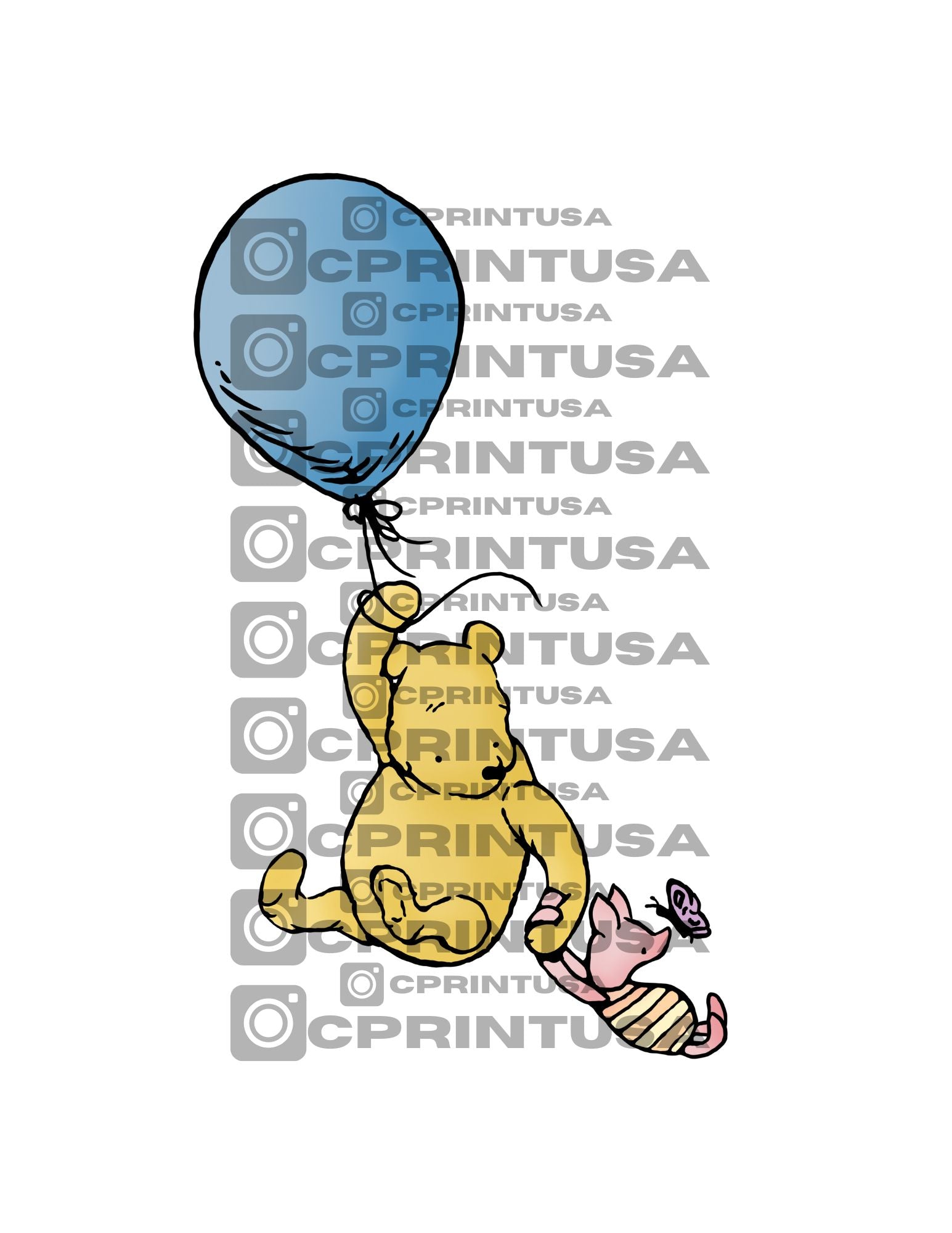 WINNIE POOH IMAGE 4 CUT OUT - C Print USA