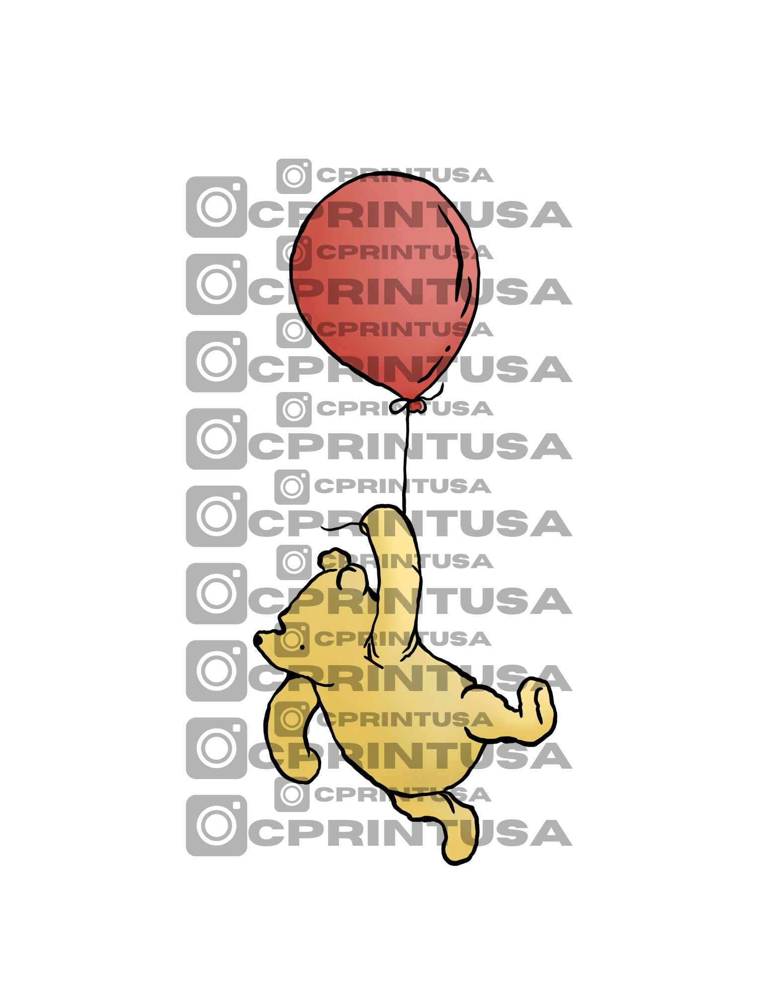 WINNIE POOH IMAGE 6 CUT OUT - C Print USA