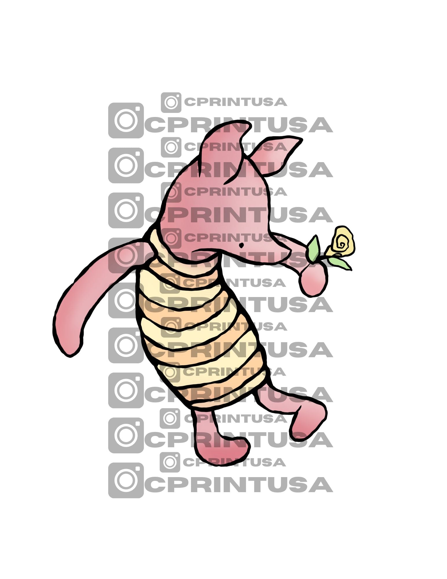 WINNIE POOH PIGLET eCUT OUT - C Print USA