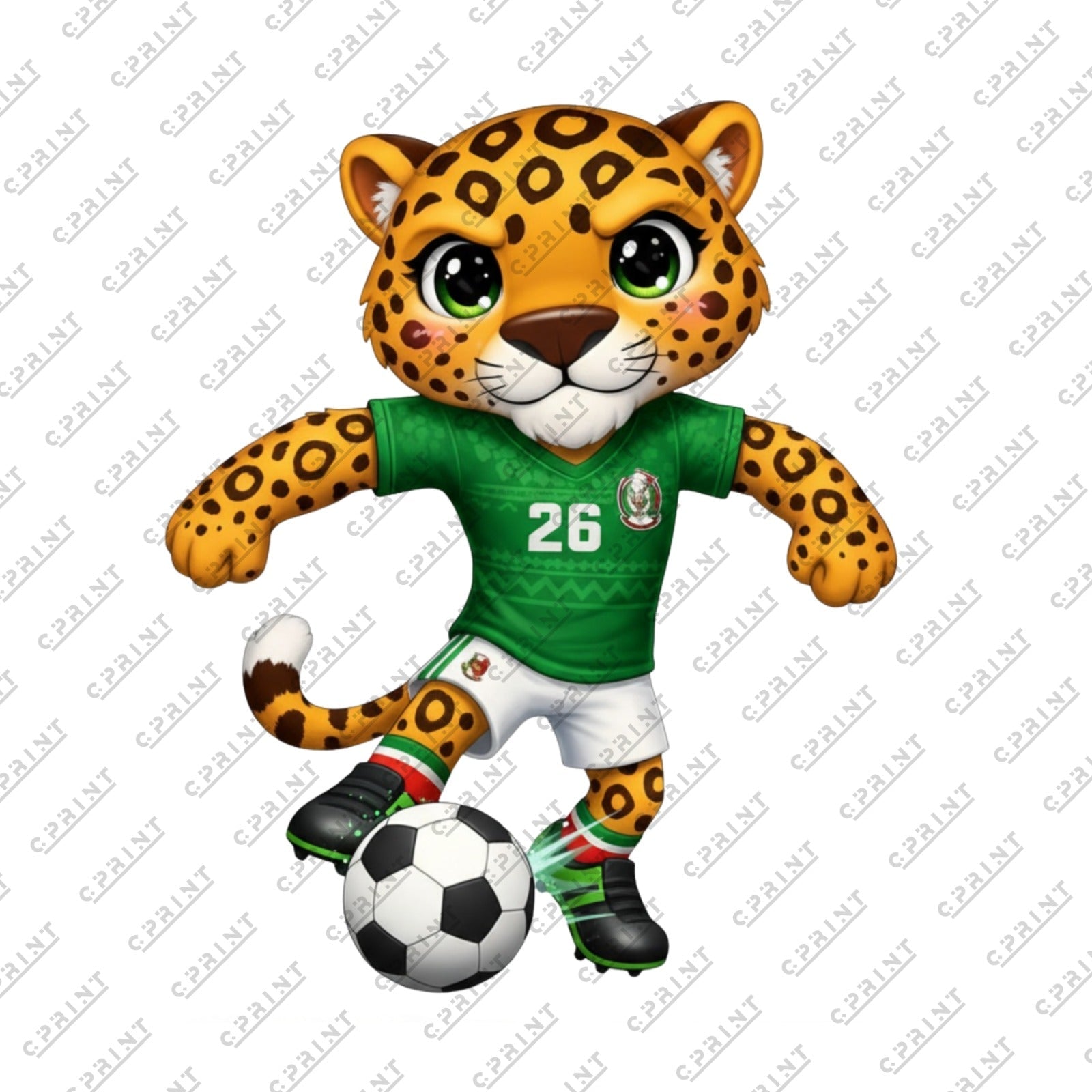 WORLCUP 2026 CHARACTER USA TIGER - C Print USA